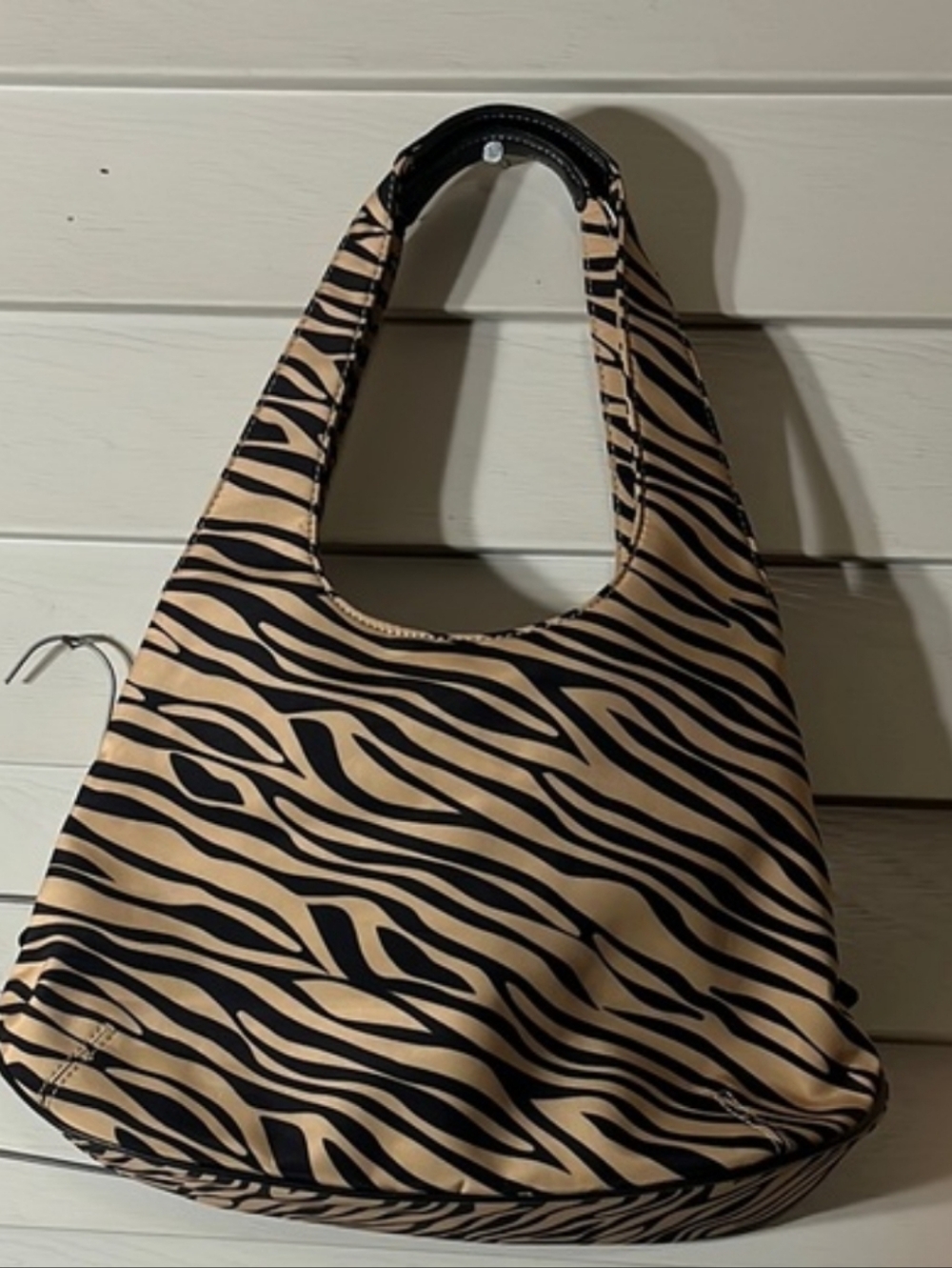 Nine West Zebra Animal-Print Shoulder Tote NWOT Retail $90